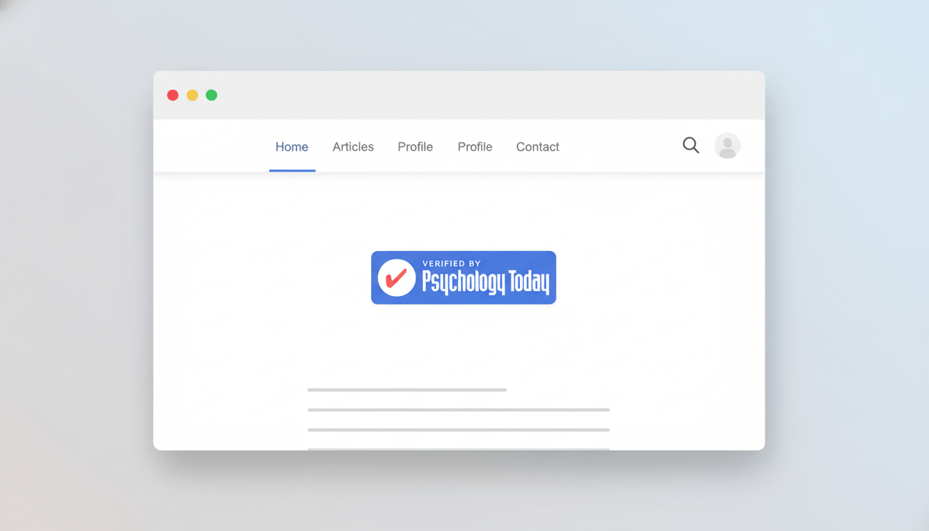 How to Put the Psychology Today Verified Logo on Your Website