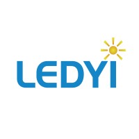 LEDYI logo with sun symbol